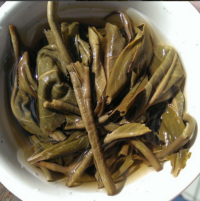 2014 Yunnan Sourcing Autumn Lao Shu Bai Cha Old Arbor Raw Pu-erh Tea Cake
