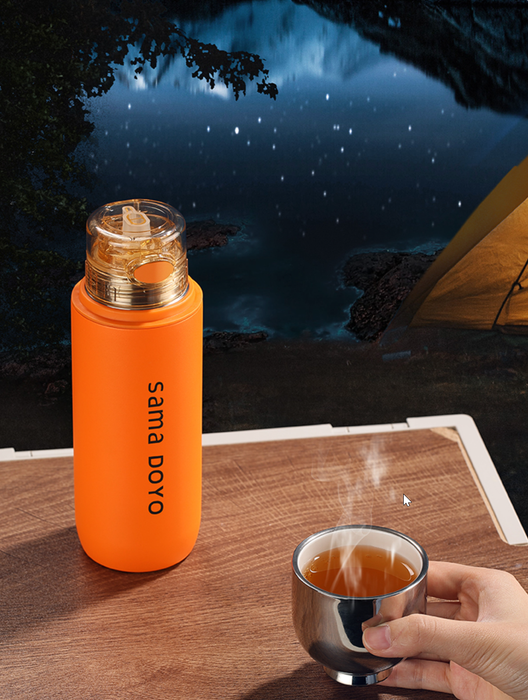 SAMA "MC05" Insulated Thermal Flask with Cup for Brewing Tea