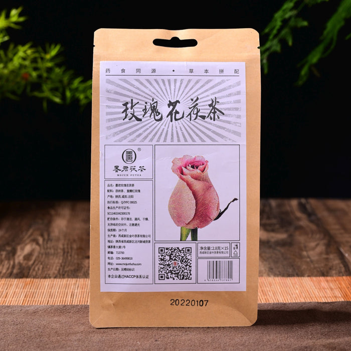 Mojun Fu Cha "Rose and Fu" Tea Bags