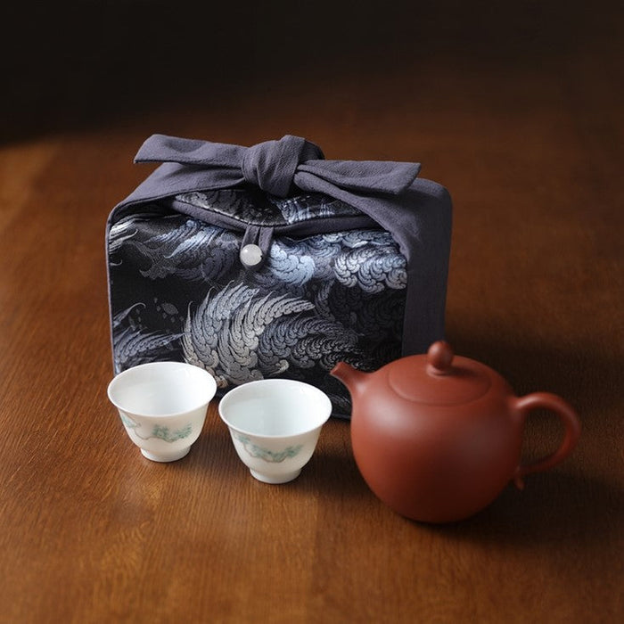 "Wings and Wind" Cloth Carrying Case for Teapot & Cups